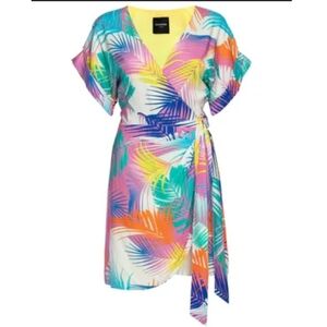 Le Superbe Desert Palms Wrap Mini Dress Size Small New with Tags